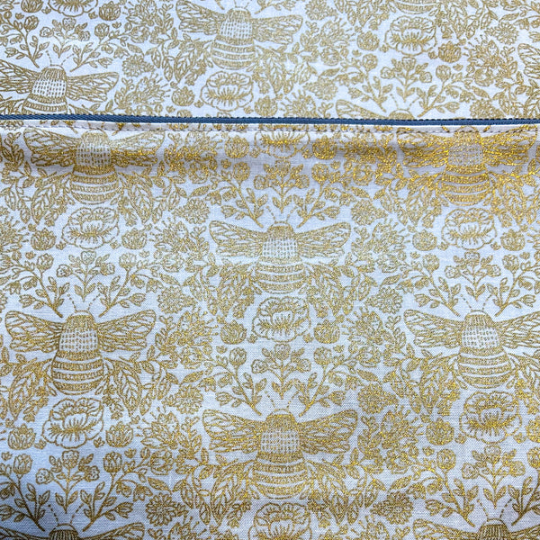 "Golden Bee Toile"- Knitting Project Bag- Ready to Ship
