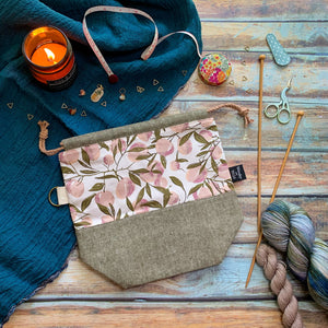 "Orchard"- Knitting Project Bag- Ready to Ship