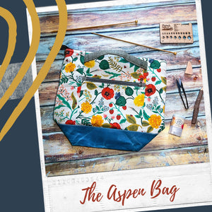 *Canyon Springs*- Signature Zippered Knitting Project Bag