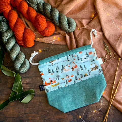 Sock Knitting Project Bag - SDIVADesigns Handmade